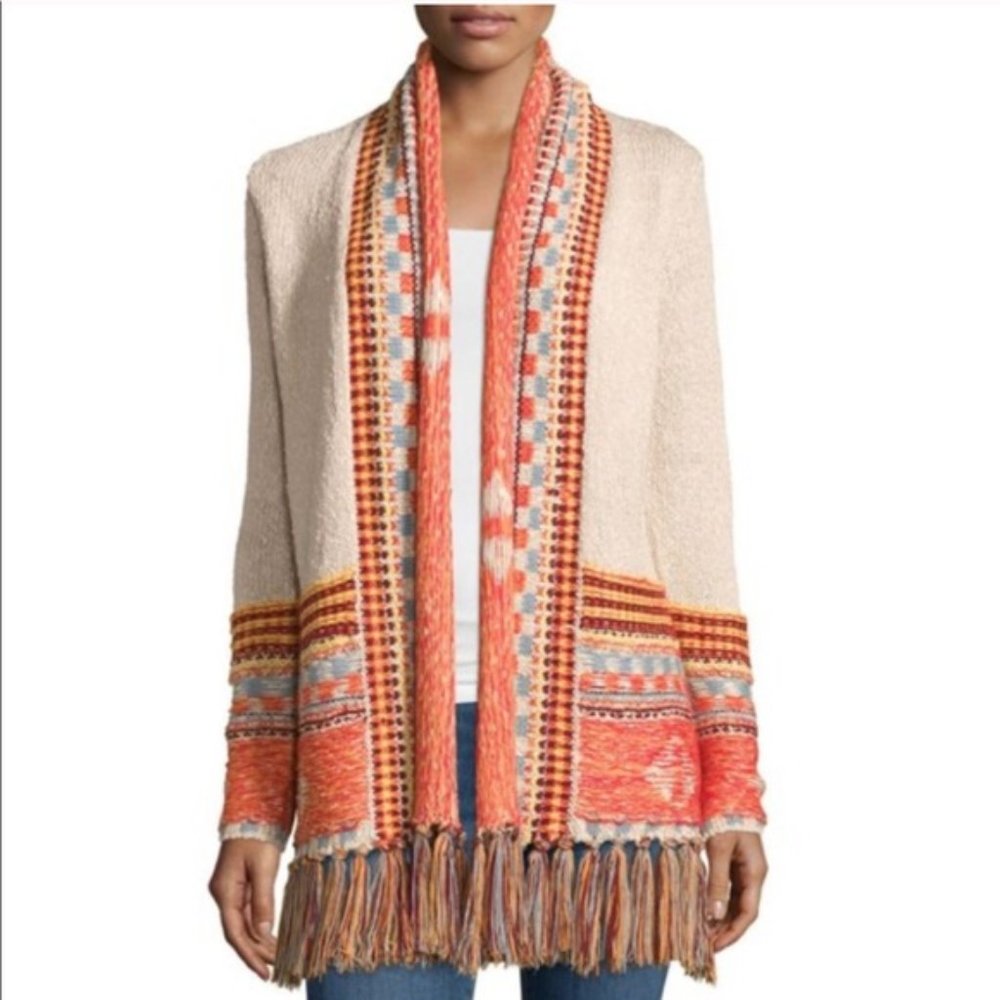Anthropologie La Fee Verte Daria Tribal Cardigan
